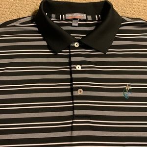 Men’s L Peter Millar golf polo with Cattail Creek Country Club logo.